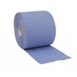 Popierinės šluostės, mėlynos, 2 sluoksnių, 500 vnt. rulone